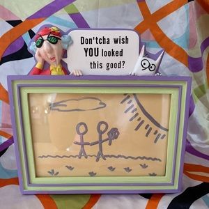 FUNKY CAT LADY PICTURE FRAME